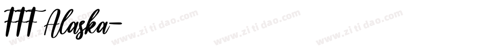 FFF Alaska字体转换